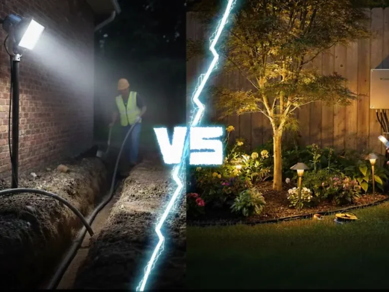 Линейное напряжение vs низковольтное ландшафтное освещение: что лучше?