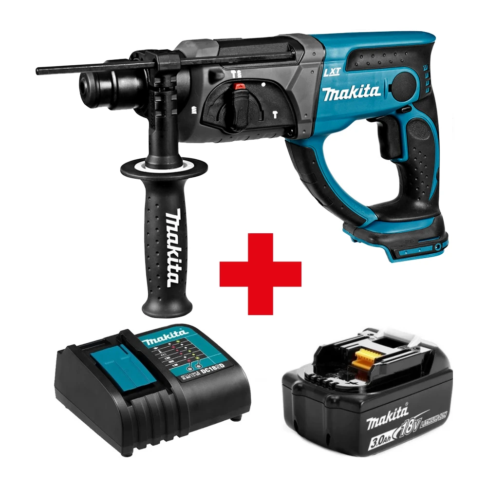 Перфоратор Makita DHR202Z+191A25-2 (BL1830B+DC18RC) 1