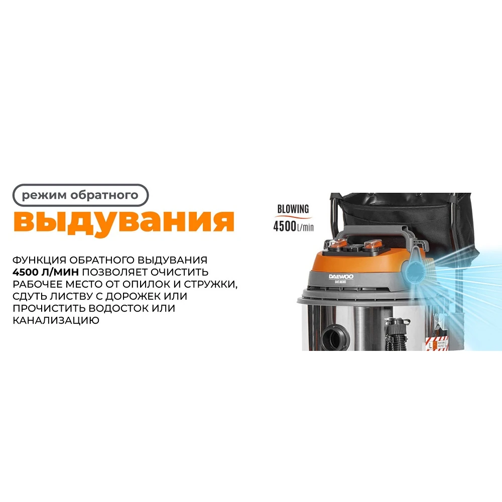 Пылесос Daewoo DAVC 6030S 24