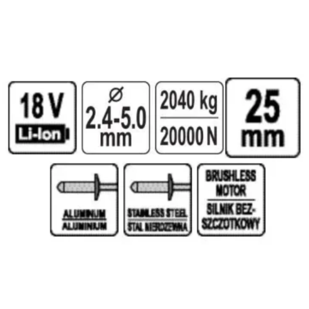 Заклепочник YATO YT-82956 5