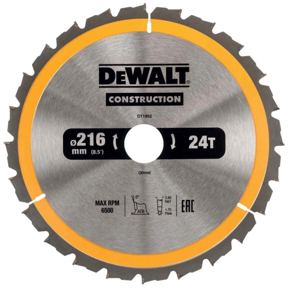 Диск пильный DeWALT DT1952-QZ 1
