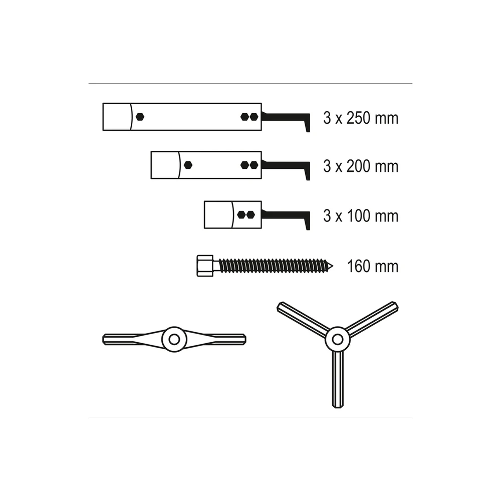 Набор съёмников YATO YT-25105 4