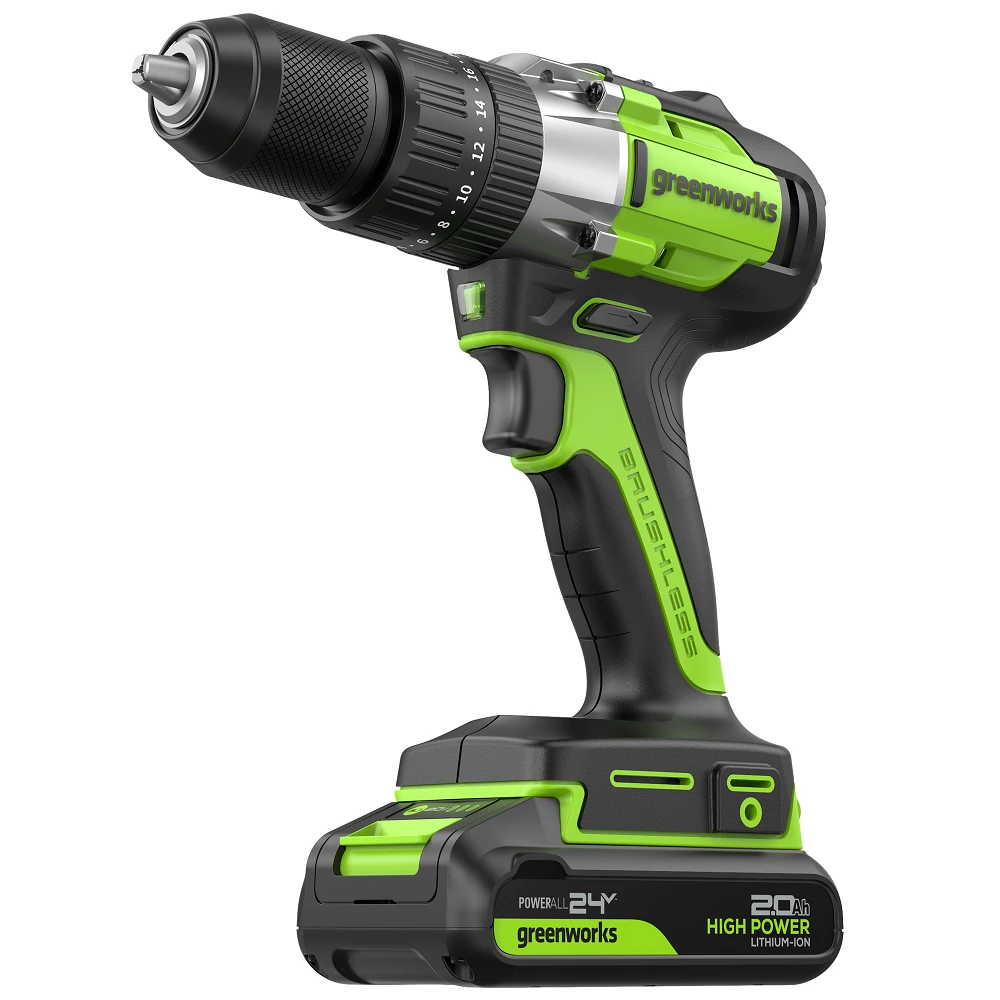 Шуруповерт Greenworks GD24DD60 1