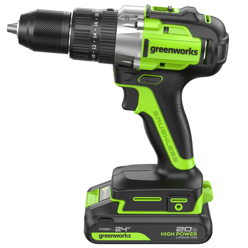 Шуруповерт Greenworks GD24DD60 2