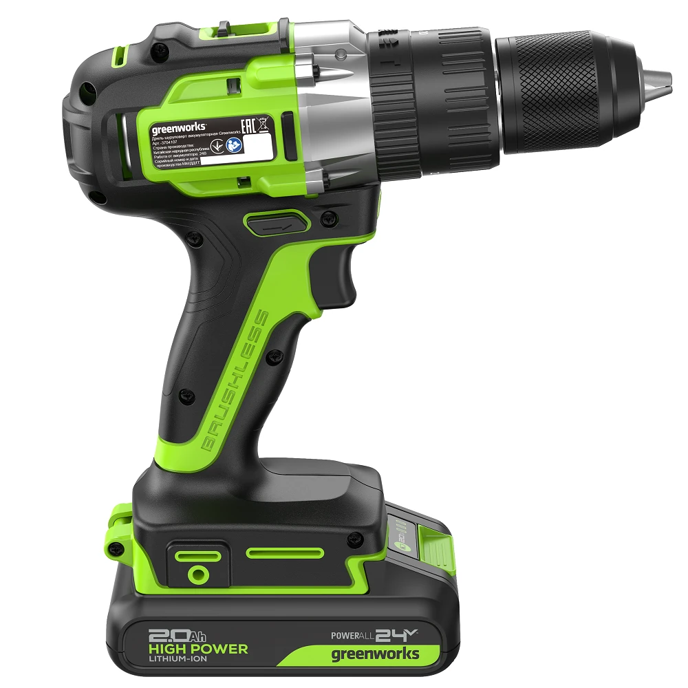 Шуруповерт Greenworks GD24DD60 3
