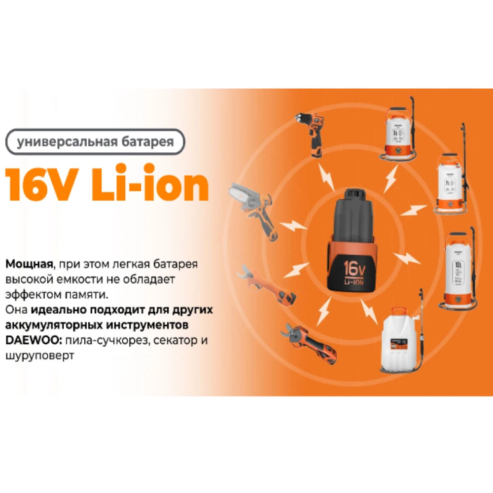 Опрыскиватель Daewoo DSA 12 Li SET 3