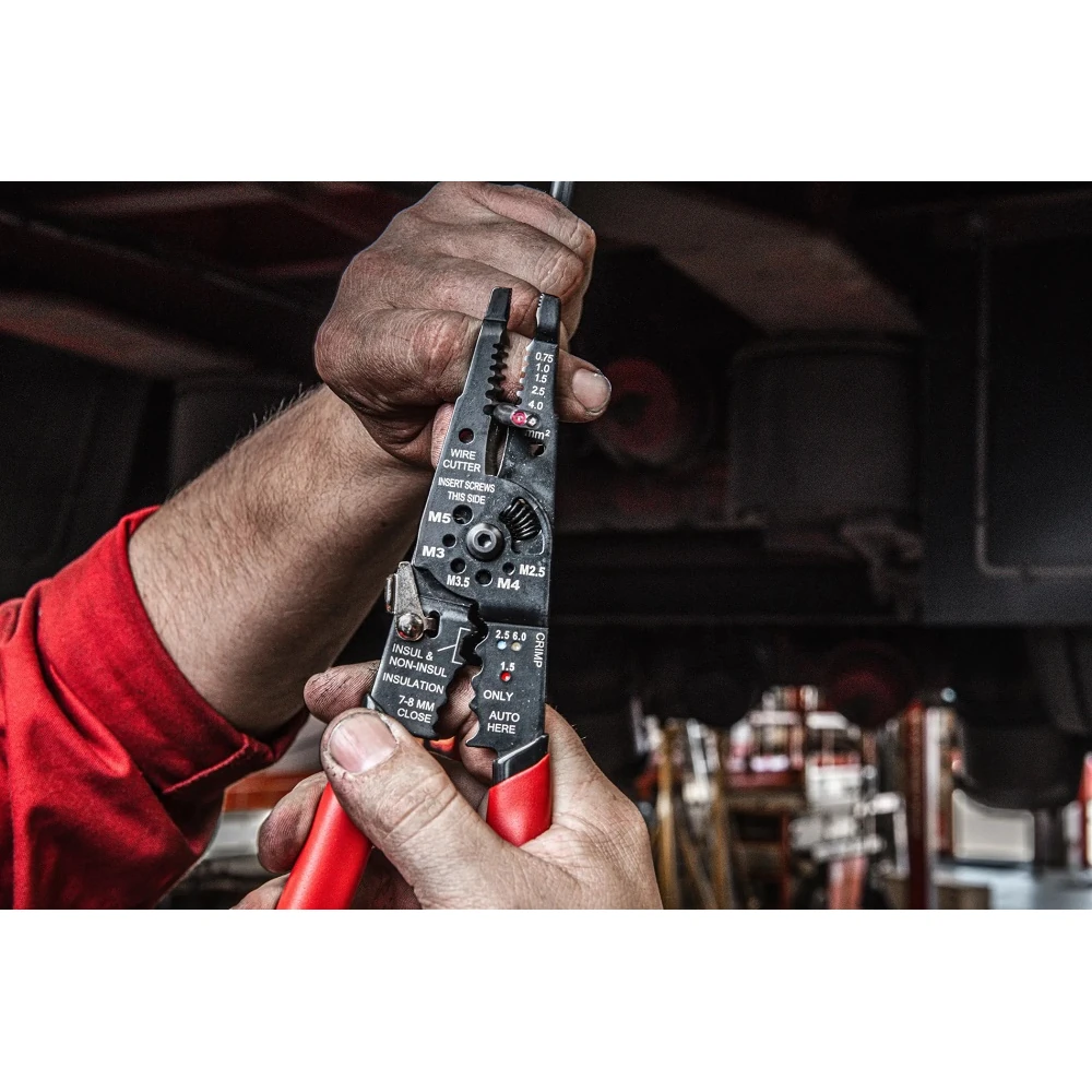 Инструмент для обжима и зачистки проводов Milwaukee 4932493816 7