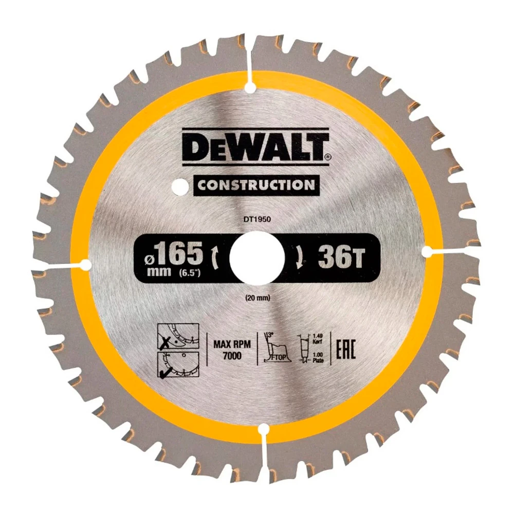 Диск пильный DeWALT DT1950-QZ 1