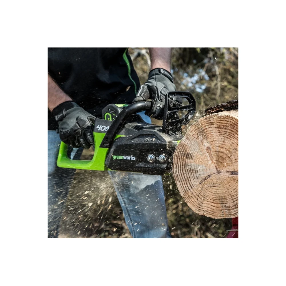 Пила цепная Greenworks GD40CS15K2 (40V, 1хАКБ 2Ач и ЗУ) 2005707UA 4