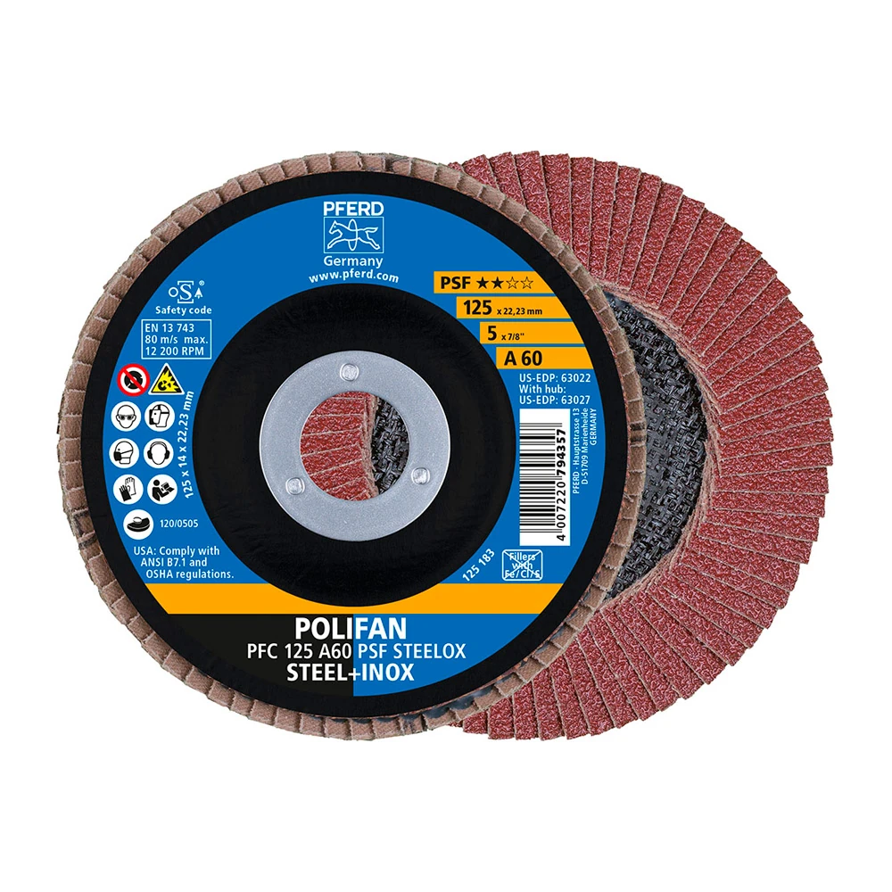 Круг шлифовальный Pferd PFC 125 A 60 PSF STEELOX 1