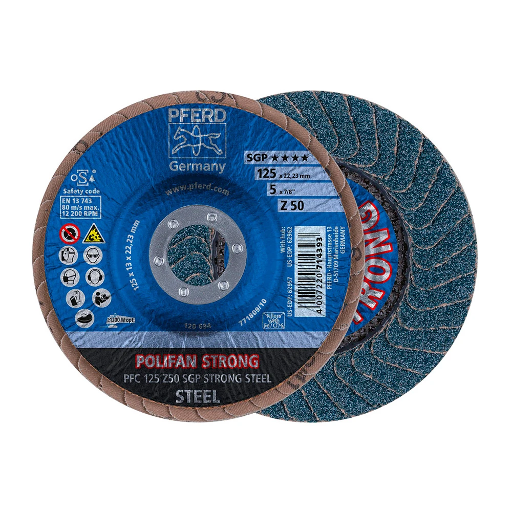Круг шлифовальный Pferd PFC 125 Z 50 SGP STRONG STEEL 1