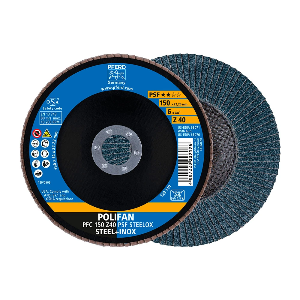 Круг шлифовальный Pferd PFC 150 Z 40 PSF STEELOX 1