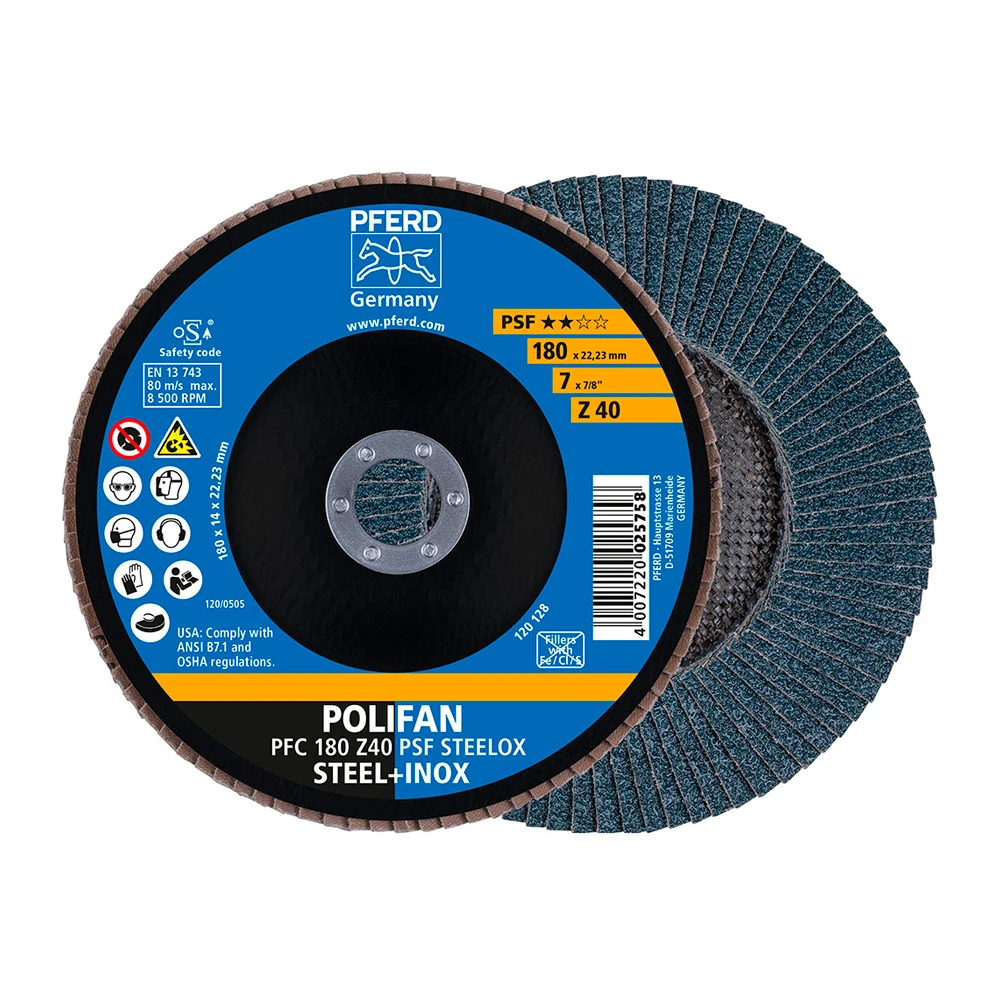 Круг шлифовальный Pferd PFC 180 Z 40 PSF STEELOX 1