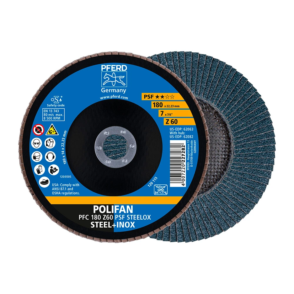 Круг шлифовальный Pferd PFC 180 Z 60 PSF STEELOX 1
