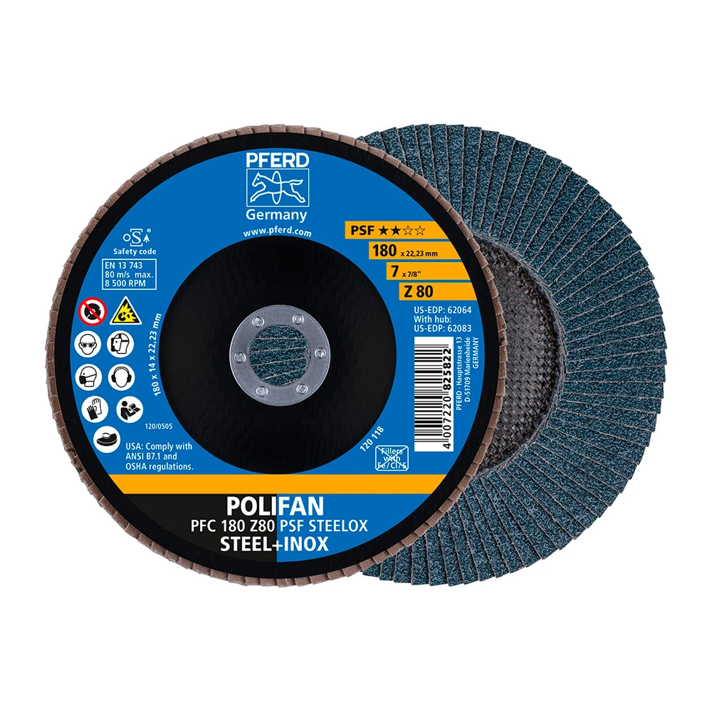 Круг шлифовальный Pferd PFC 180 Z 80 PSF STEELOX 1