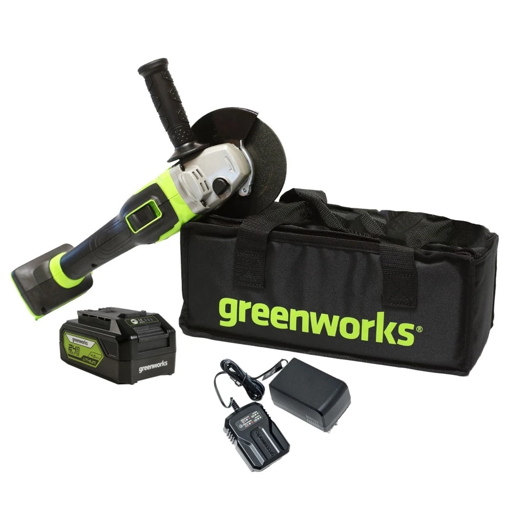 Углошлифовальная машина Greenworks GD24AG 6
