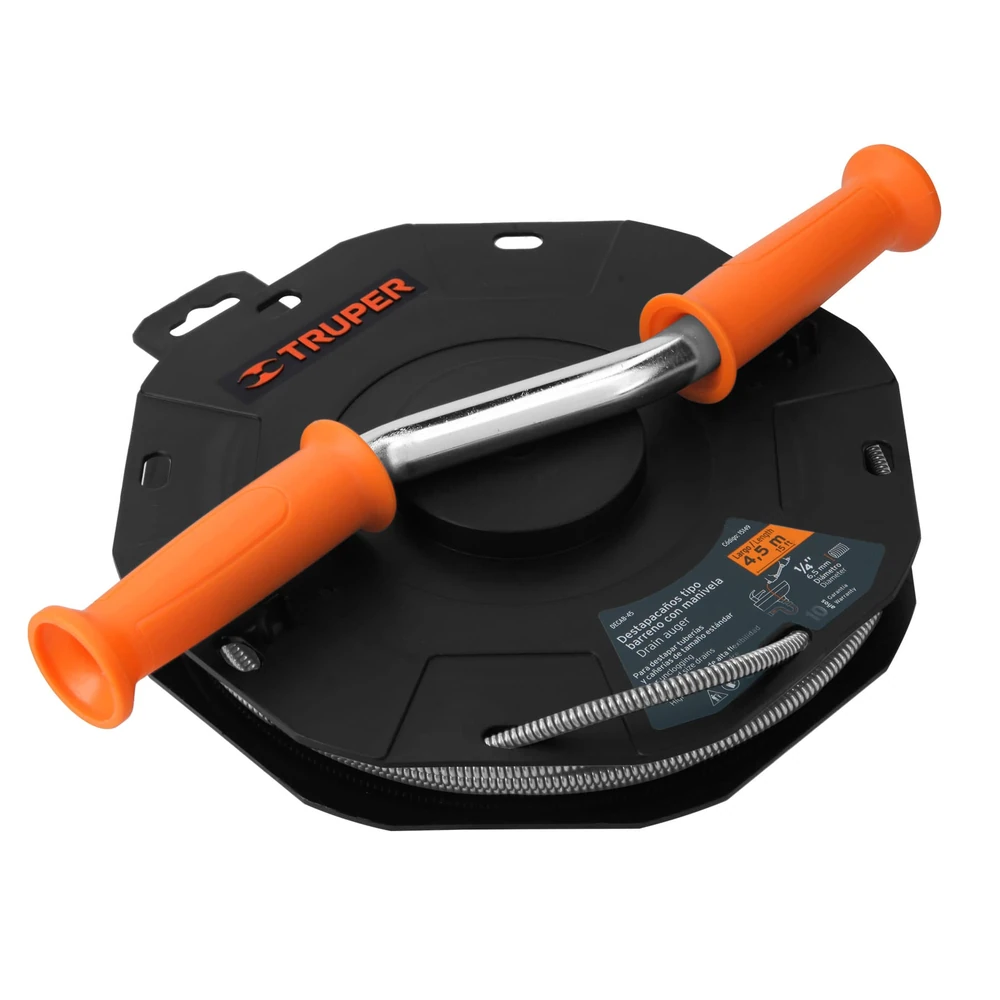 Трос для прочистки канализации  Truper 15149 DECAB-45 1