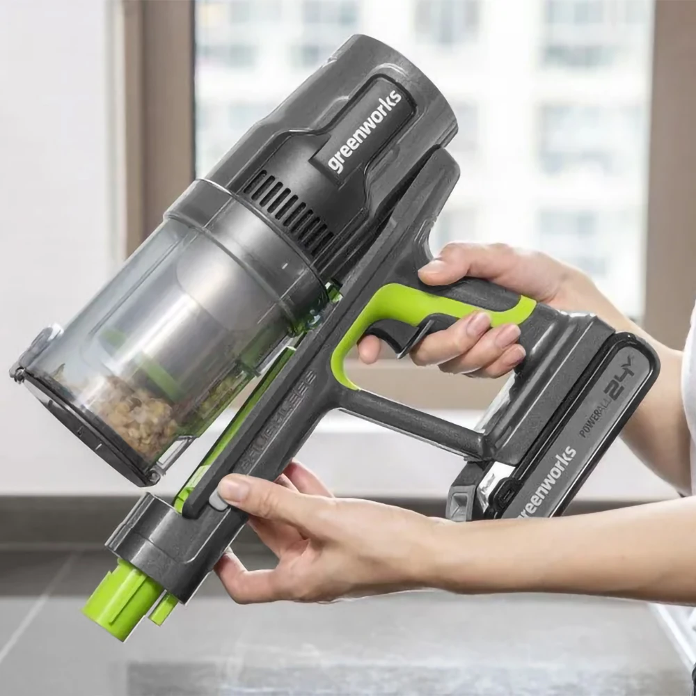 Пылесос Greenworks GD24SVK4 (с АКБ 4 АЧ и ЗУ) (4700607UB) 2