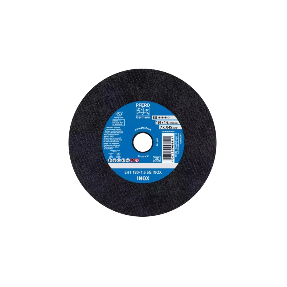 Круг отрезной Pferd EHT 180 - 1,6 SG INOX 1