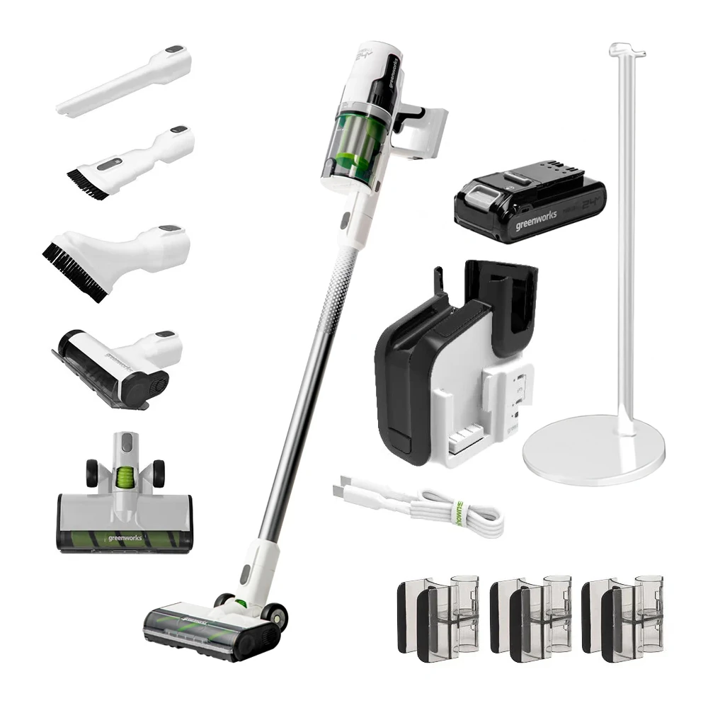 Пылесос Greenworks GD24SVK4D White (4701107UB) 1