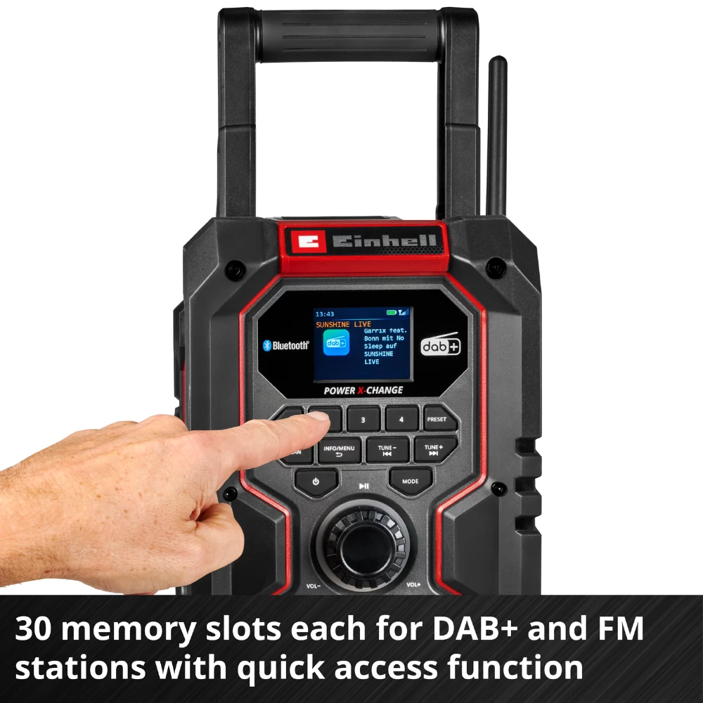 Аудиосистема Einhell Germany AG TE-CR 18 Li DAB+/FM/BT (340799542) 2