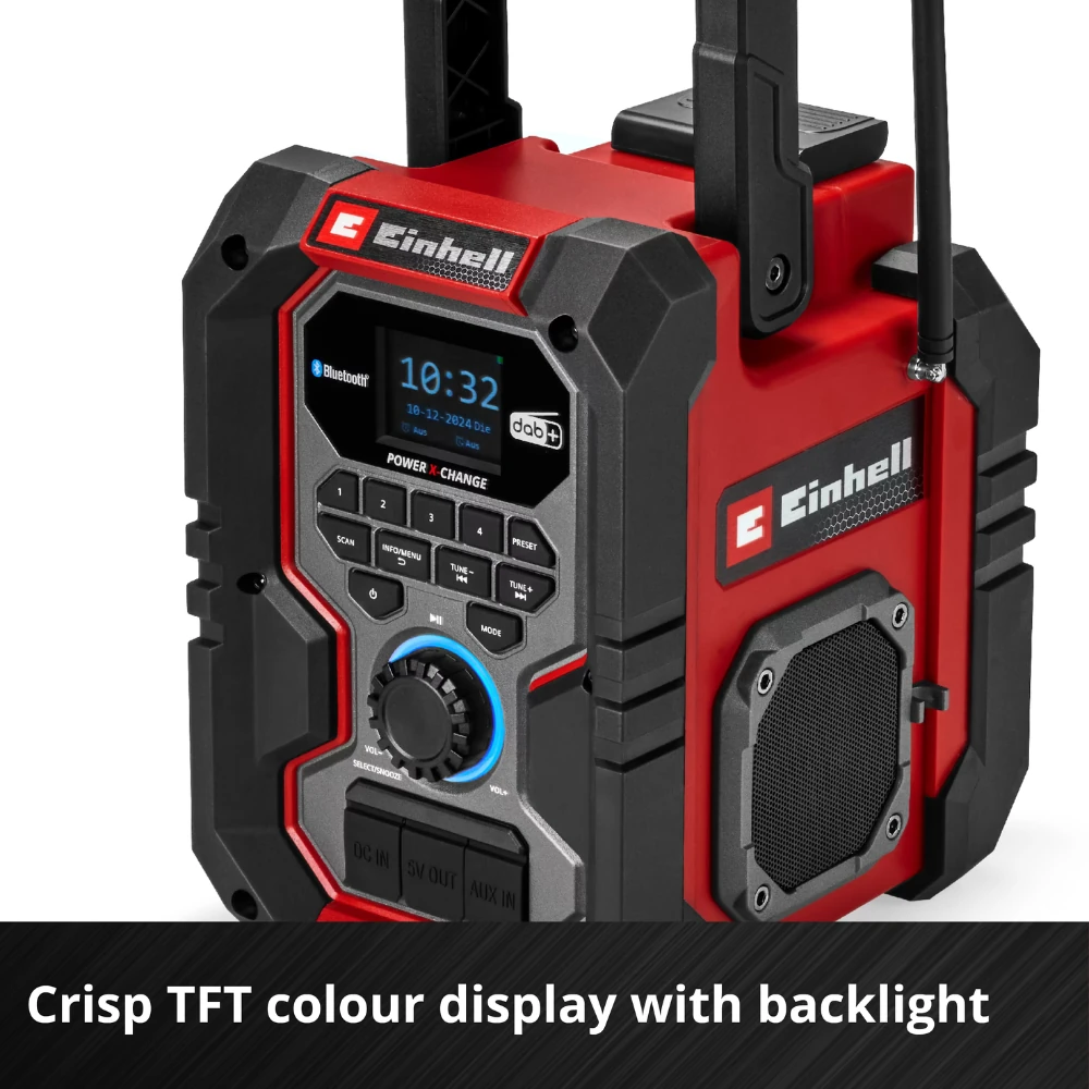 Аудиосистема Einhell Germany AG TE-CR 18 Li DAB+/FM/BT (340799542) 4
