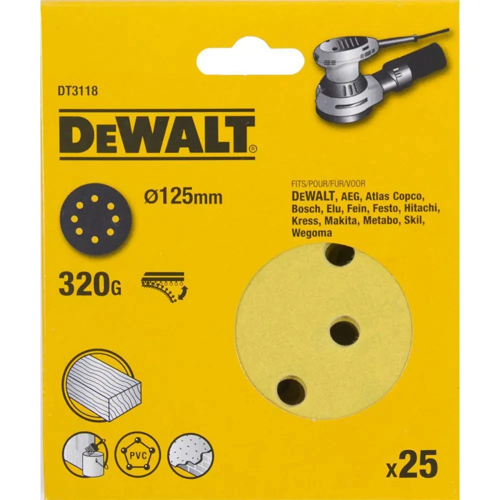 Набор шлифшкурок DeWALT DT3118-QZ 2