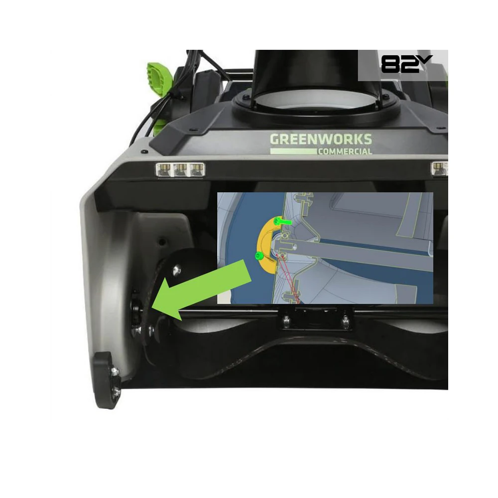 Снегоуборочная машина Greenworks 82SN22 (82V, АКБ 5 Ач и ЗУ) (2603307UB) 5