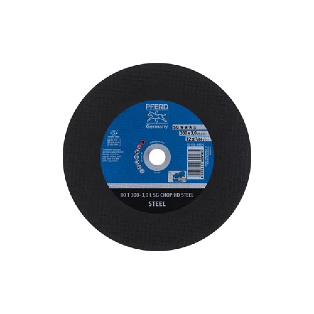 Круг отрезной Pferd 80 T 300-3,0 L SG CHOP HD STEEL/25,4 1