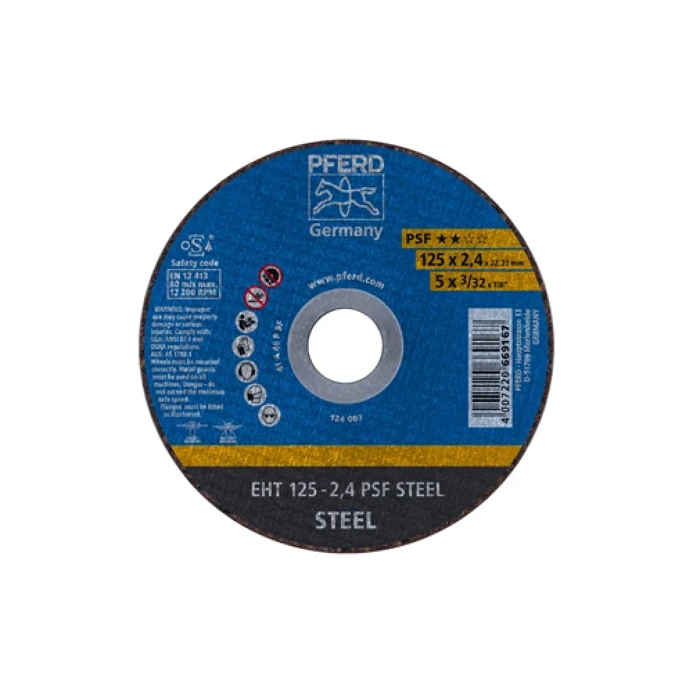 Круг отрезной Pferd EHT 125 - 2,4 PSF STEEL 1