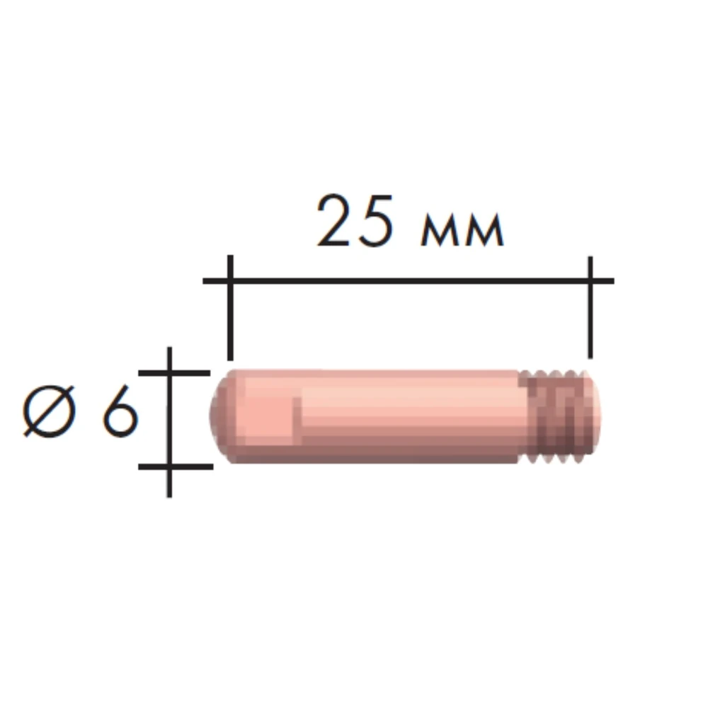 Контактная трубка MIG - MAG STEELS Binzel 140.0062 1