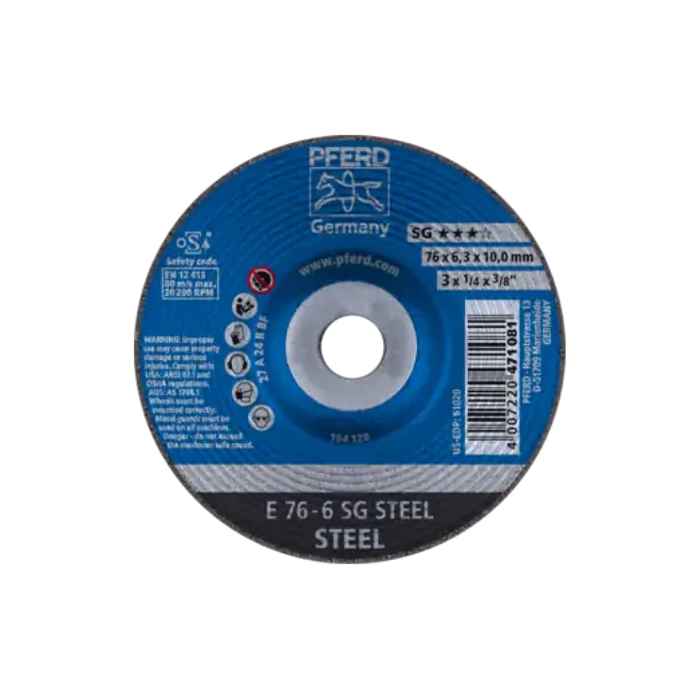 Круг шлифовальный Pferd E 76-6 SG STEEL/10.0 1