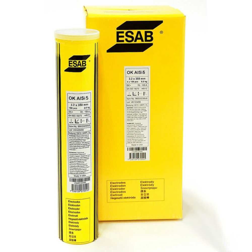 Сварочные электроды Esab OK AlSi12 3,2x350 mm 2 kg 1