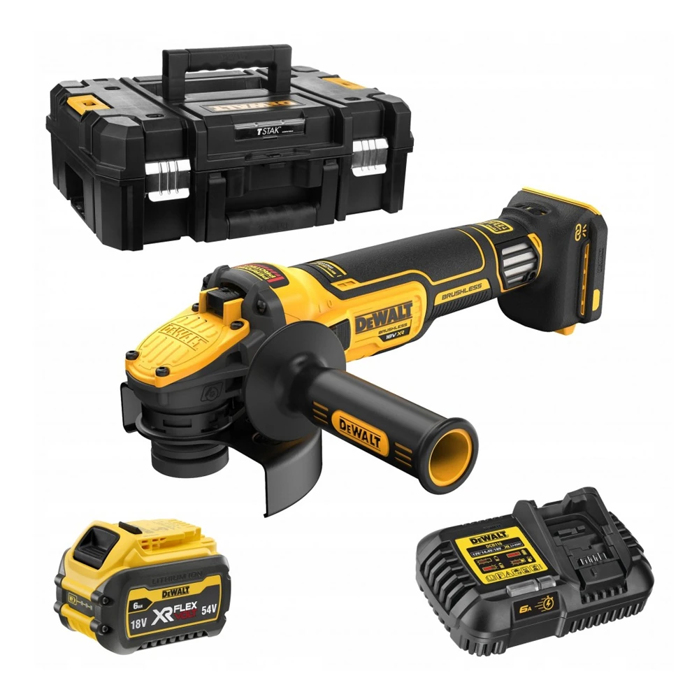Углошлифовальная машина DeWALT DCG409VST1-QW 1
