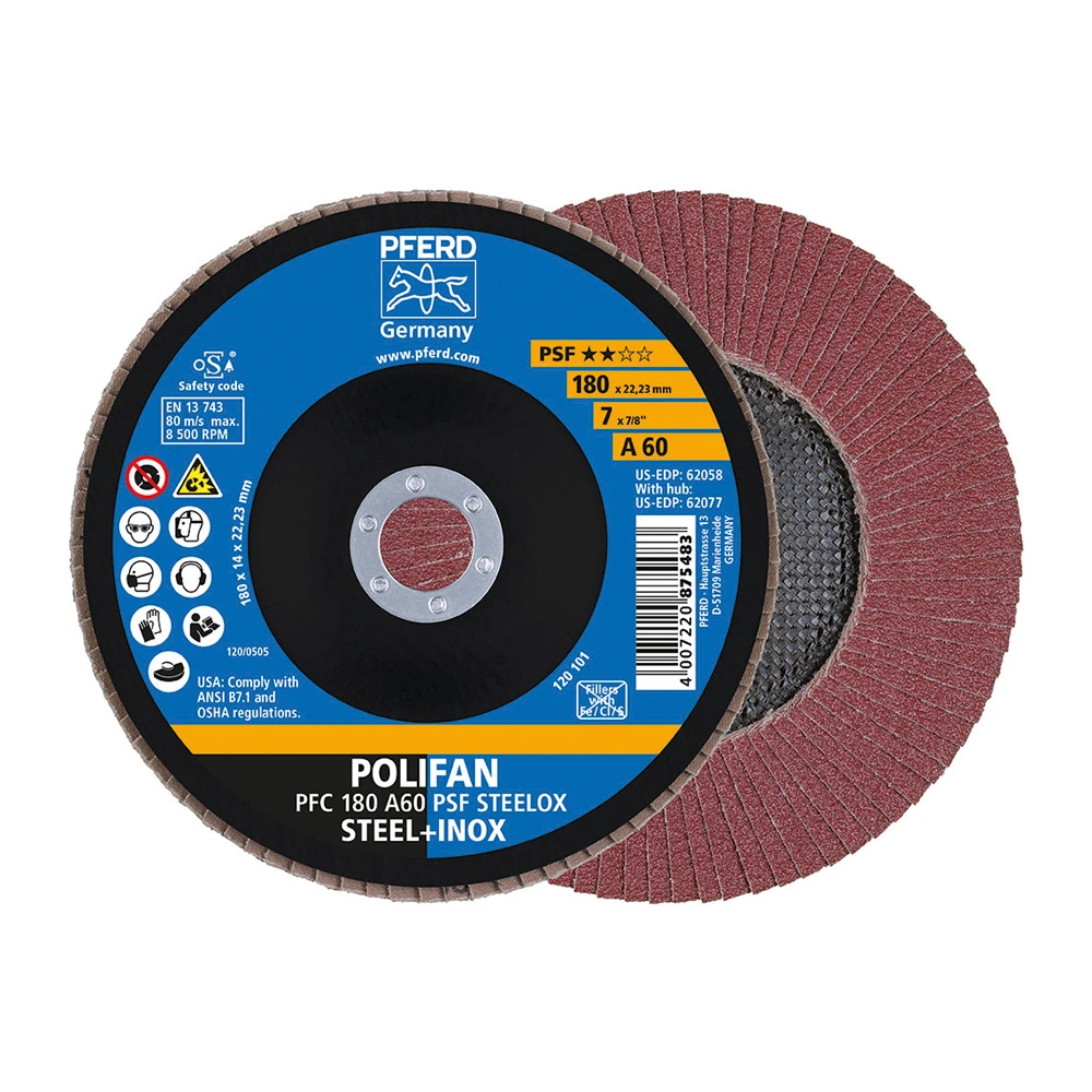 Круг шлифовальный Pferd PFC 180 A 60 PSF STEELOX 1