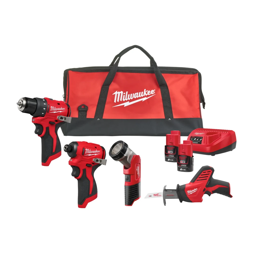 Набор инструментов Milwaukee M12 BLPP4A-202B M12 4-PC COMBO KIT IN2 (4933499693) 1