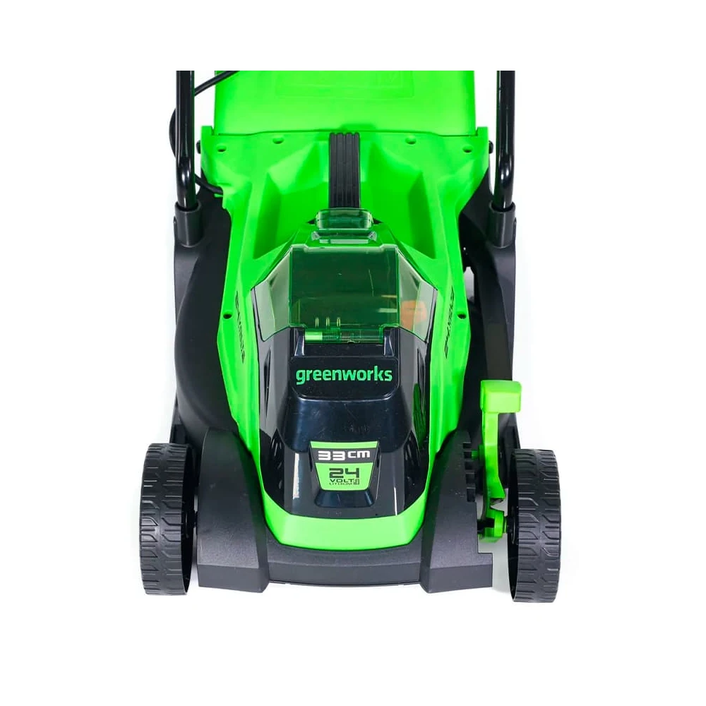 Газонокосилка аккумуляторная Greenworks GD24LM33K4 (24V, 1хАКБ 4 Ач и ЗУ) 2516107UB 6