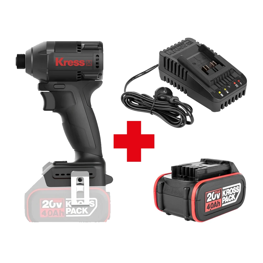 Шуруповерт KRESS KUB61.9+KPB2004+KCH2006 1