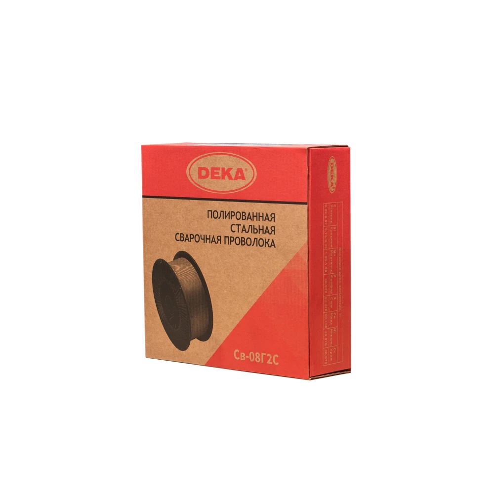 Сварочная проволока DEKA DEKA СВ-08Г2С d=0,8x5 кг 1