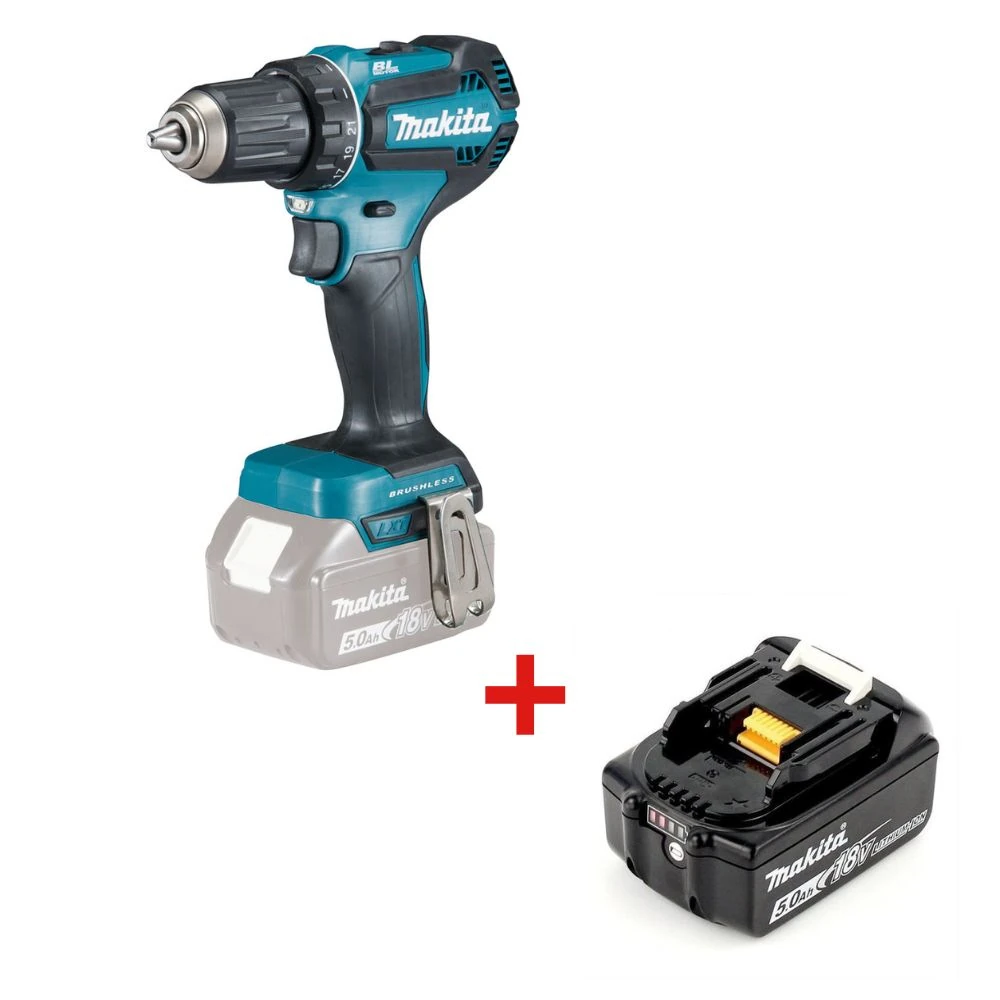 Дрель Makita DDF485Z+197280-8 (BL1850B) 1