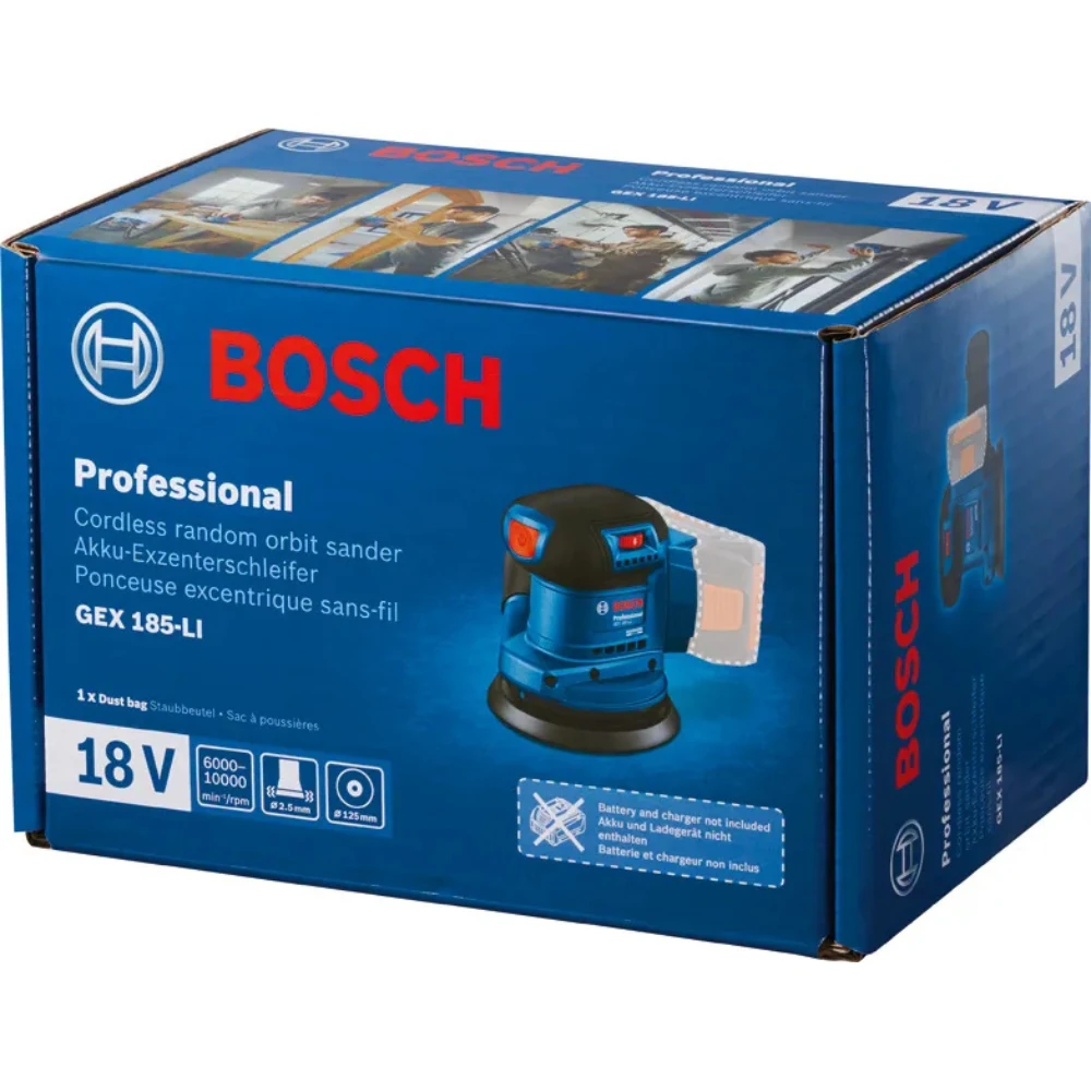 Шлифмашина Bosch GEX 185-LI 3
