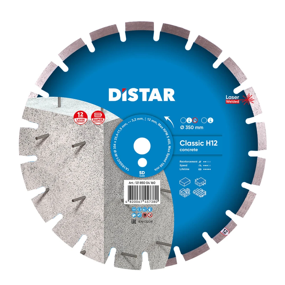 Круг алмазный DiStar Classic H12 354x25,4 1