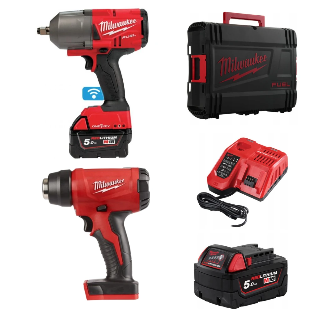 Набор инструментов Milwaukee M18 ONEFHIWF12-502X ONE-KEY FUEL 1/2" (4933459727) + M18 BHG-0 (4933459771) 1