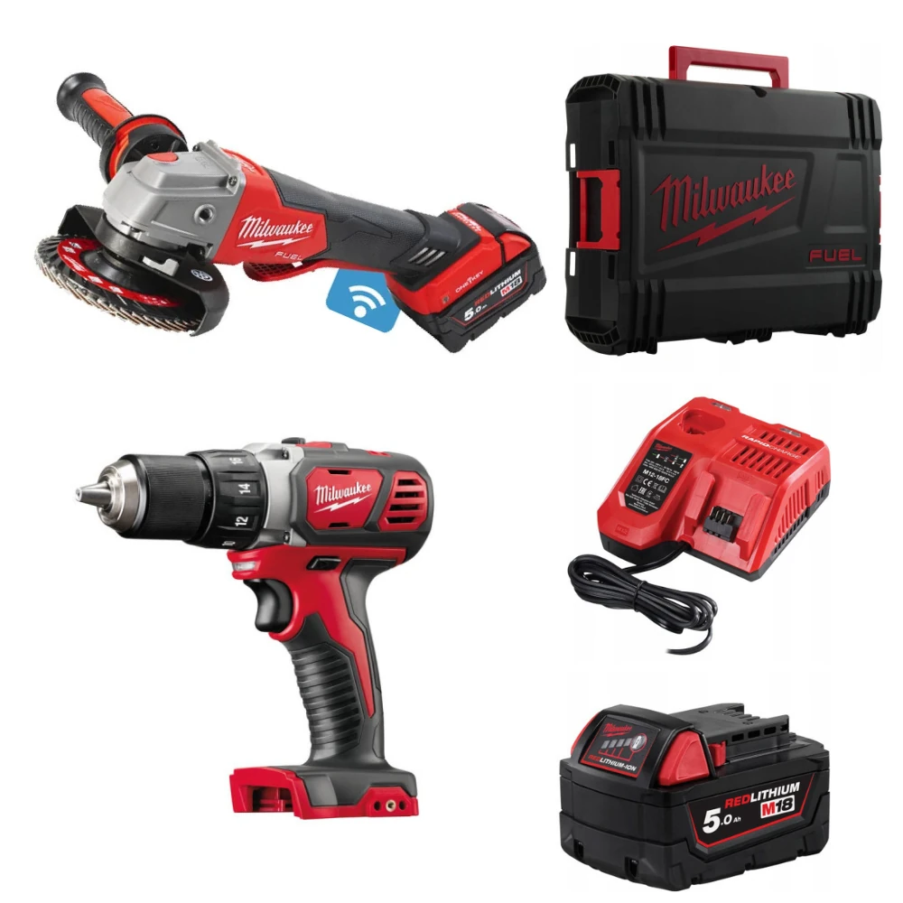 Набор инструментов Milwaukee M18 ONEFSAG125XPDB-502X FUEL (4933478435) + M18 BDD-0 (4933443530) 1
