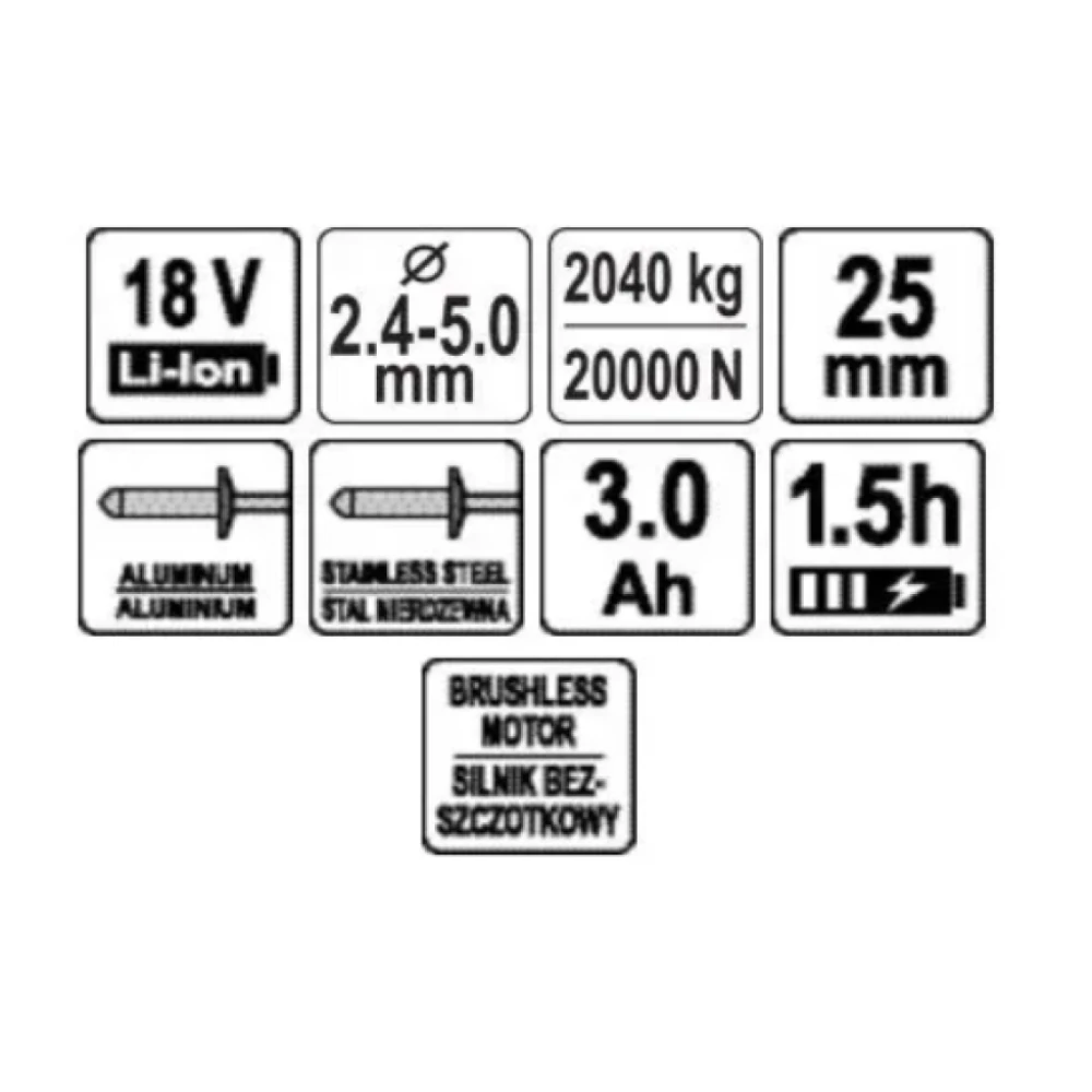 Заклепочник YATO YT-82955 7