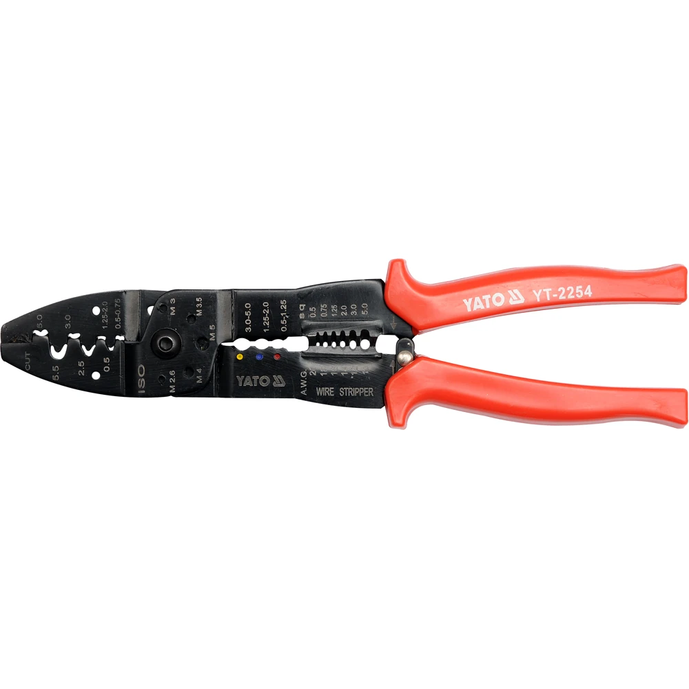 Инструмент для обжима и зачистки проводов YATO YT-2254 1