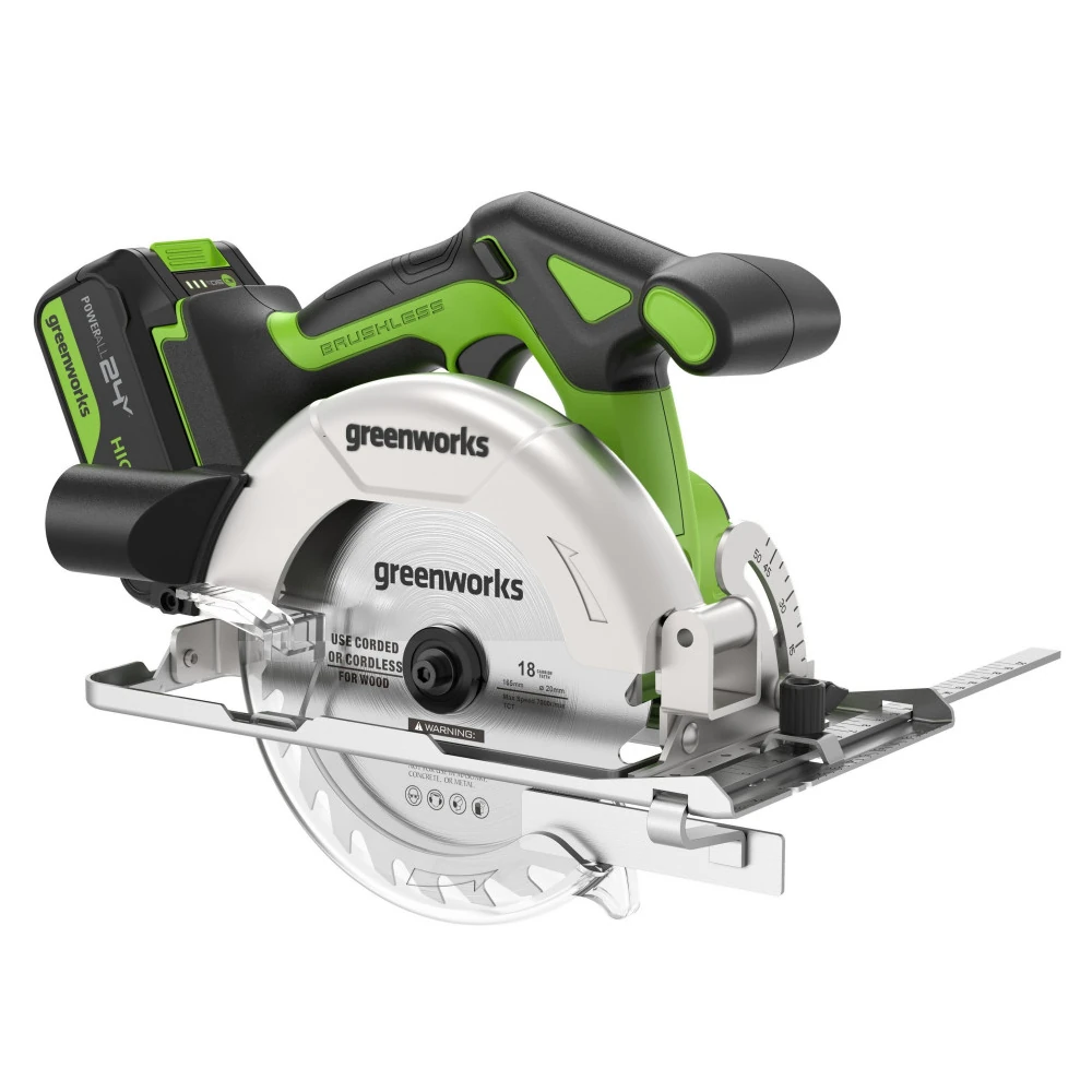 Пила дисковая Greenworks GD24CS165 1