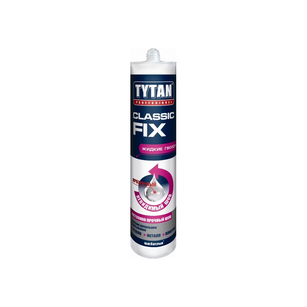 Клей Selena TYTAN клей монтажный CLASSIC FIX (310 ml) беcцветный 1