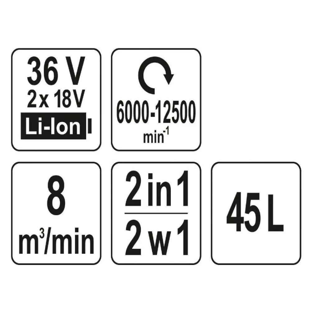 Воздуходувка Yato сад YT-85175 3