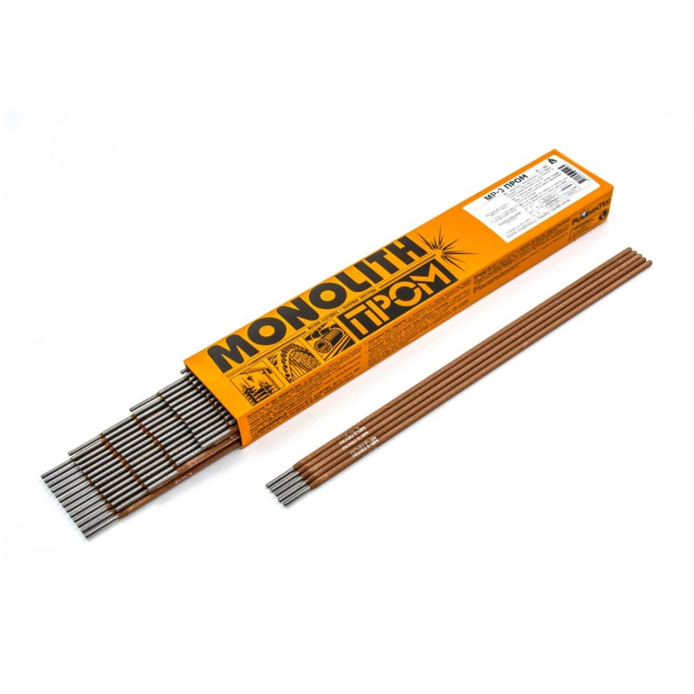 Электрод PlasmaTec МР-3 ПРОМ TM MONOLIT д 4 мм уп 5 кг 1